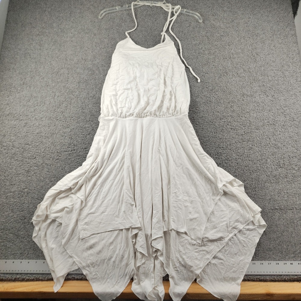 VTG Fredericks of Hollywood White Halter Dress Ethereal Sz Small Fairy